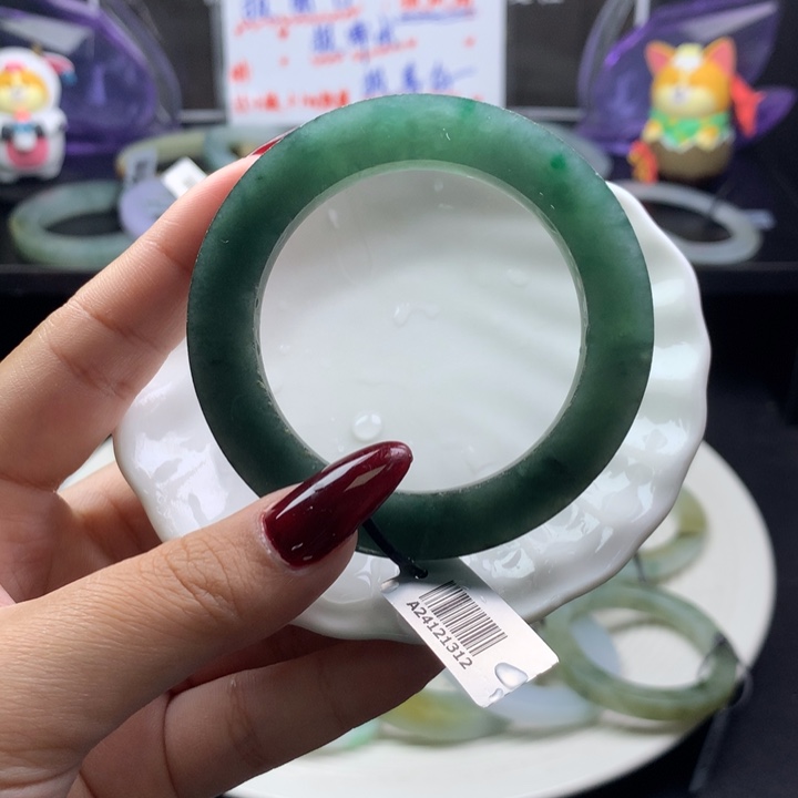 定制翡翠叮当镯未镶嵌50/56