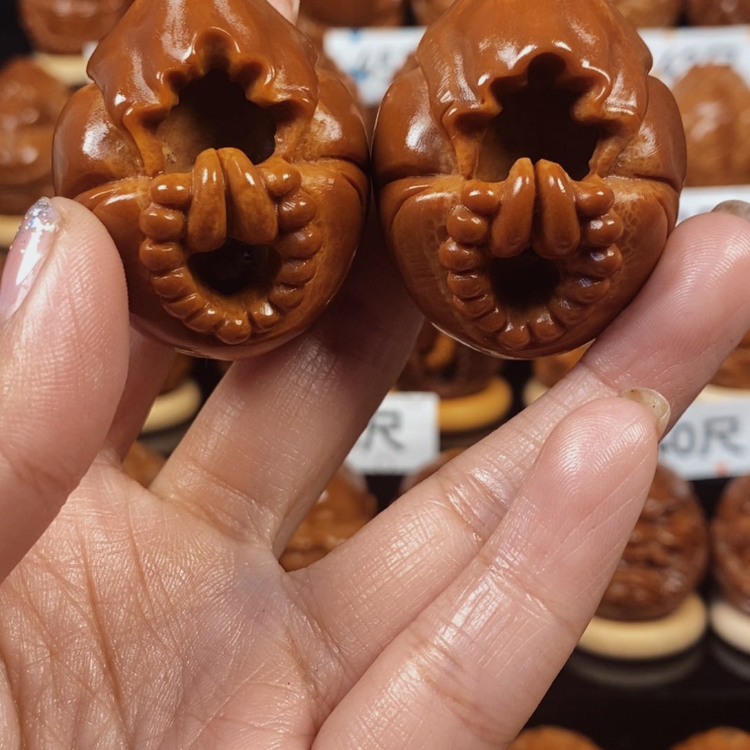 橄榄核吊坠曉*通尺无相一对776655