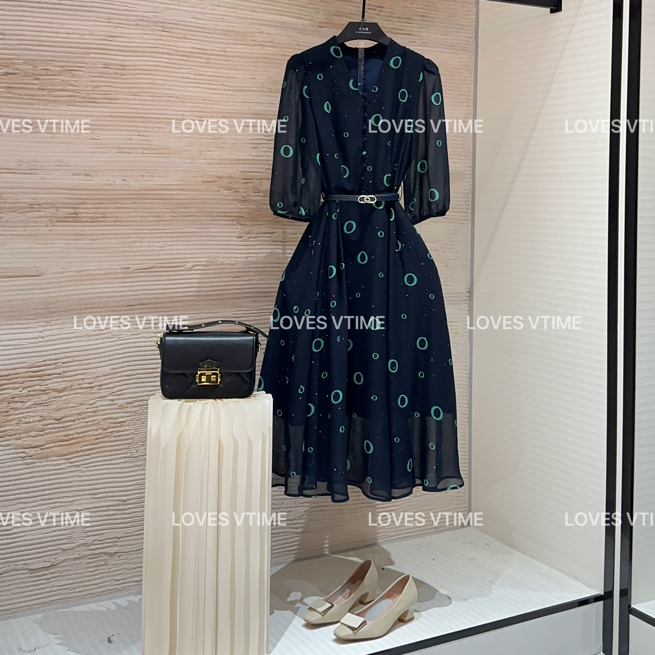 【宠粉价】夏季时尚复古设计师法式轻奢小众高级感显瘦连衣裙CO-280