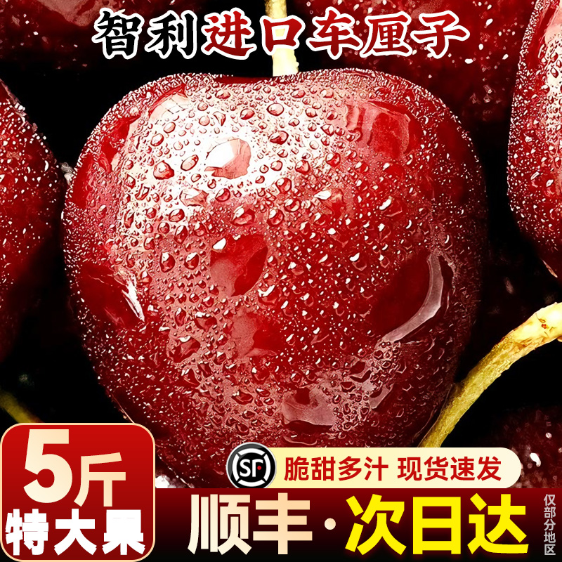 【顺丰送上门】进口智利车厘子空运新鲜现货5斤2J3J4J5J内附果径卡车厘子智利共和国