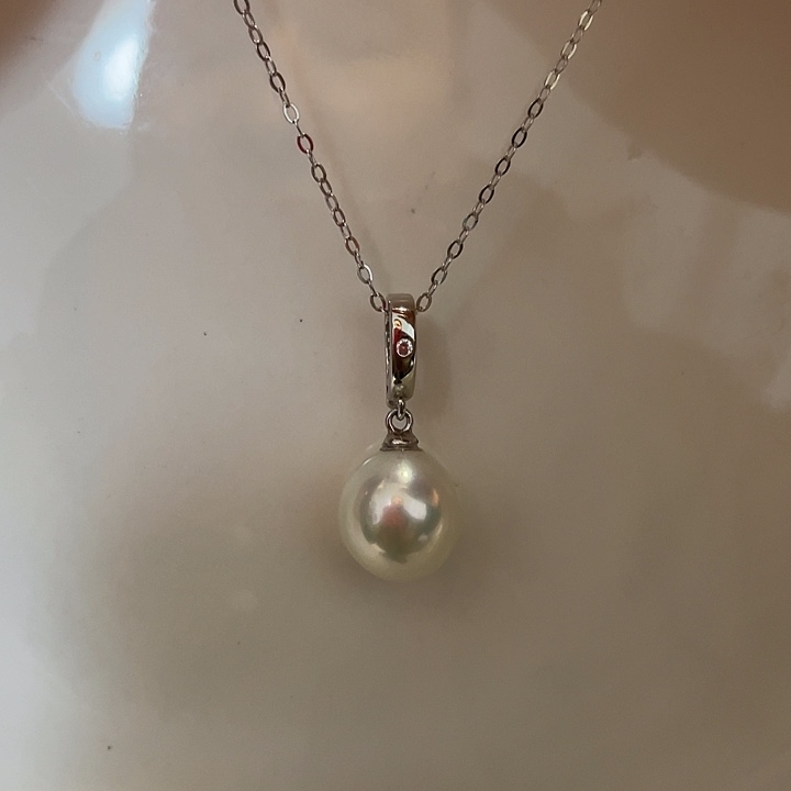 吊坠(赠链)淡水珍珠银S925镶嵌