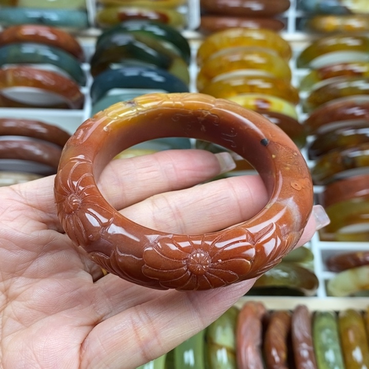 蛇纹石玉手镯未镶嵌53