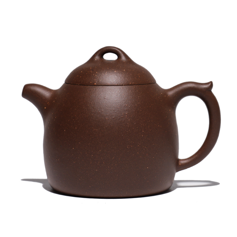 大吉羊 宜兴紫砂壶茶壶 原矿紫泥秦权130ml