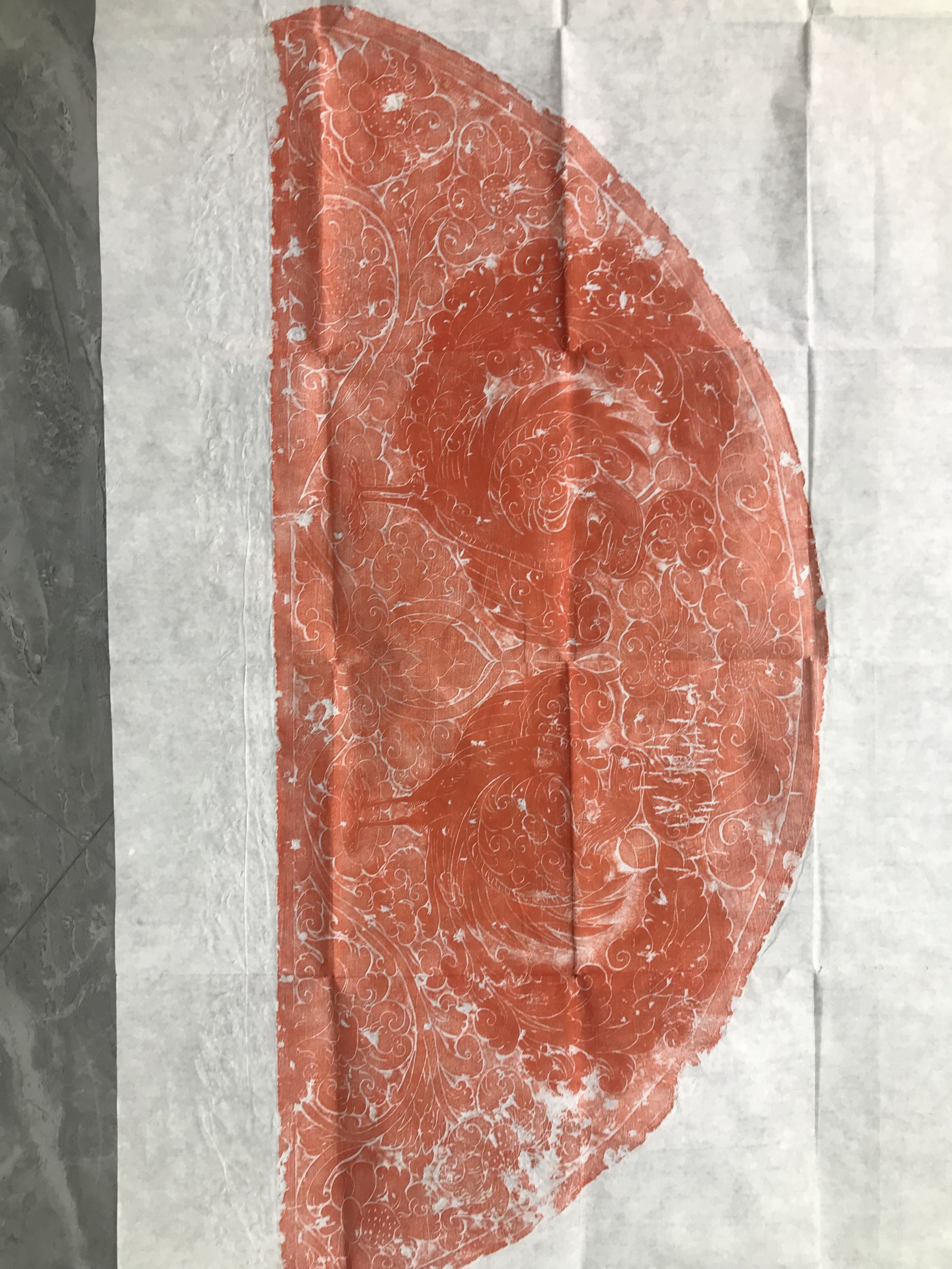 唐代凤凰门楣拓片