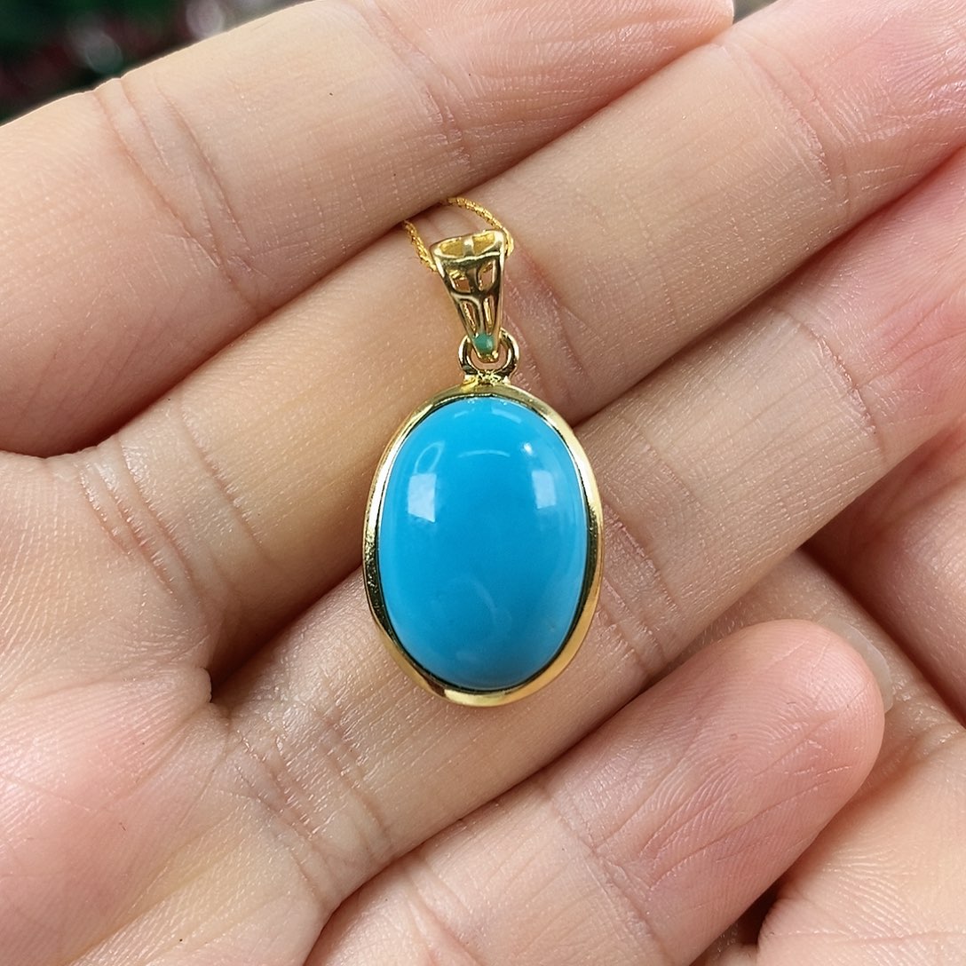 ꒰***꒱绿松石银S925镀金镶嵌珠宝奇石