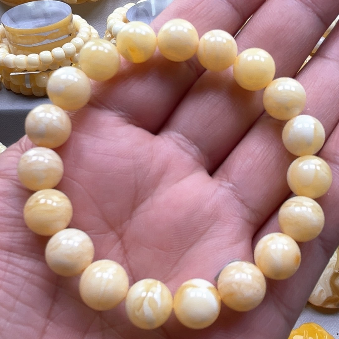 琥珀手链未镶嵌手串