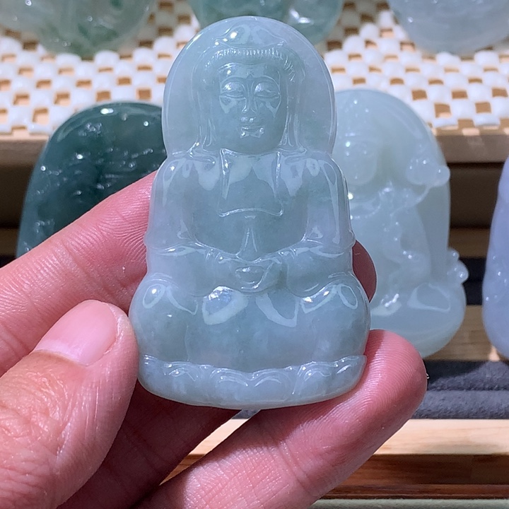 翡翠未镶嵌颈饰炸/正装观音