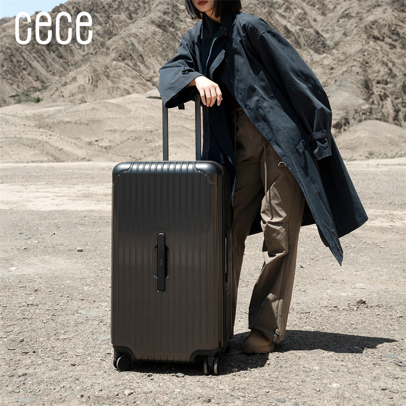 CECE2025新款大容量深仓拉链行李箱轻便结实耐用旅行箱拉杆皮箱子