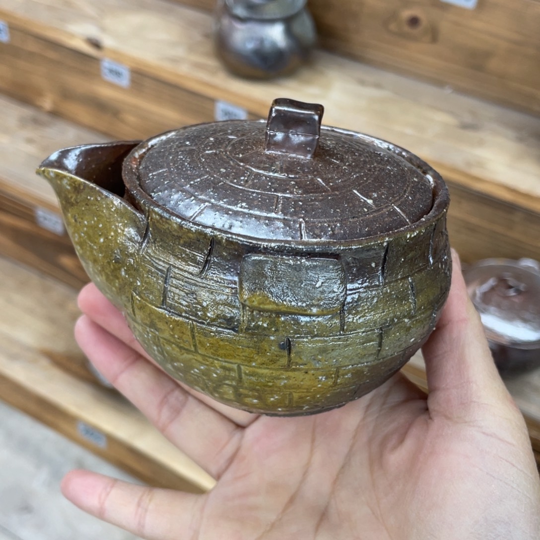 陶纯手工柴烧茶壶茶具