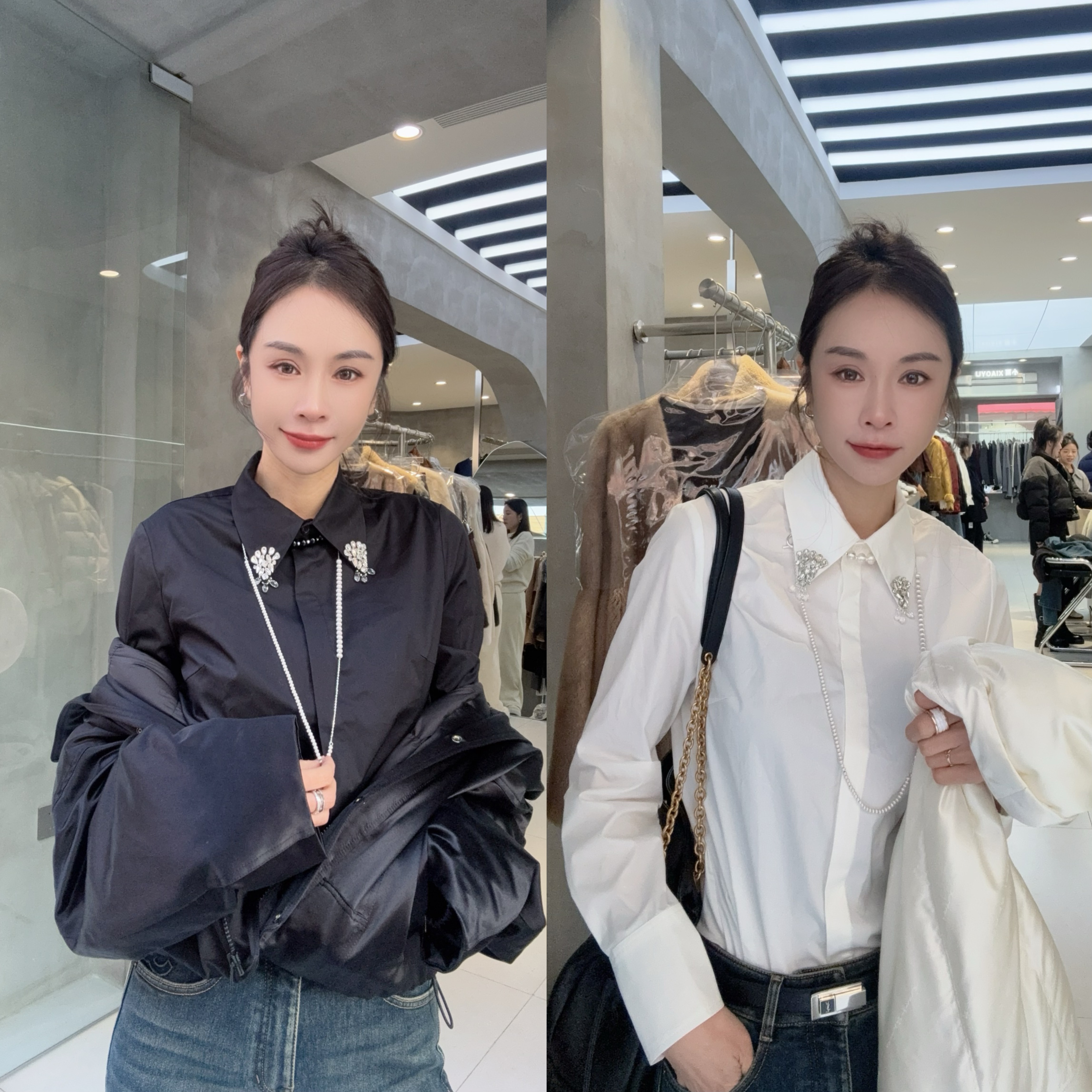  （小雨推荐）2025新款春季韩版简约时尚网红衬衫气质