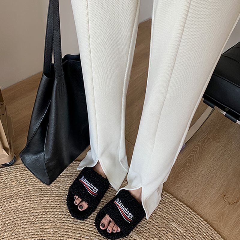 【亏本清货】2024新款窄版开叉阔腿裤女高腰百搭显瘦学生直筒垂感