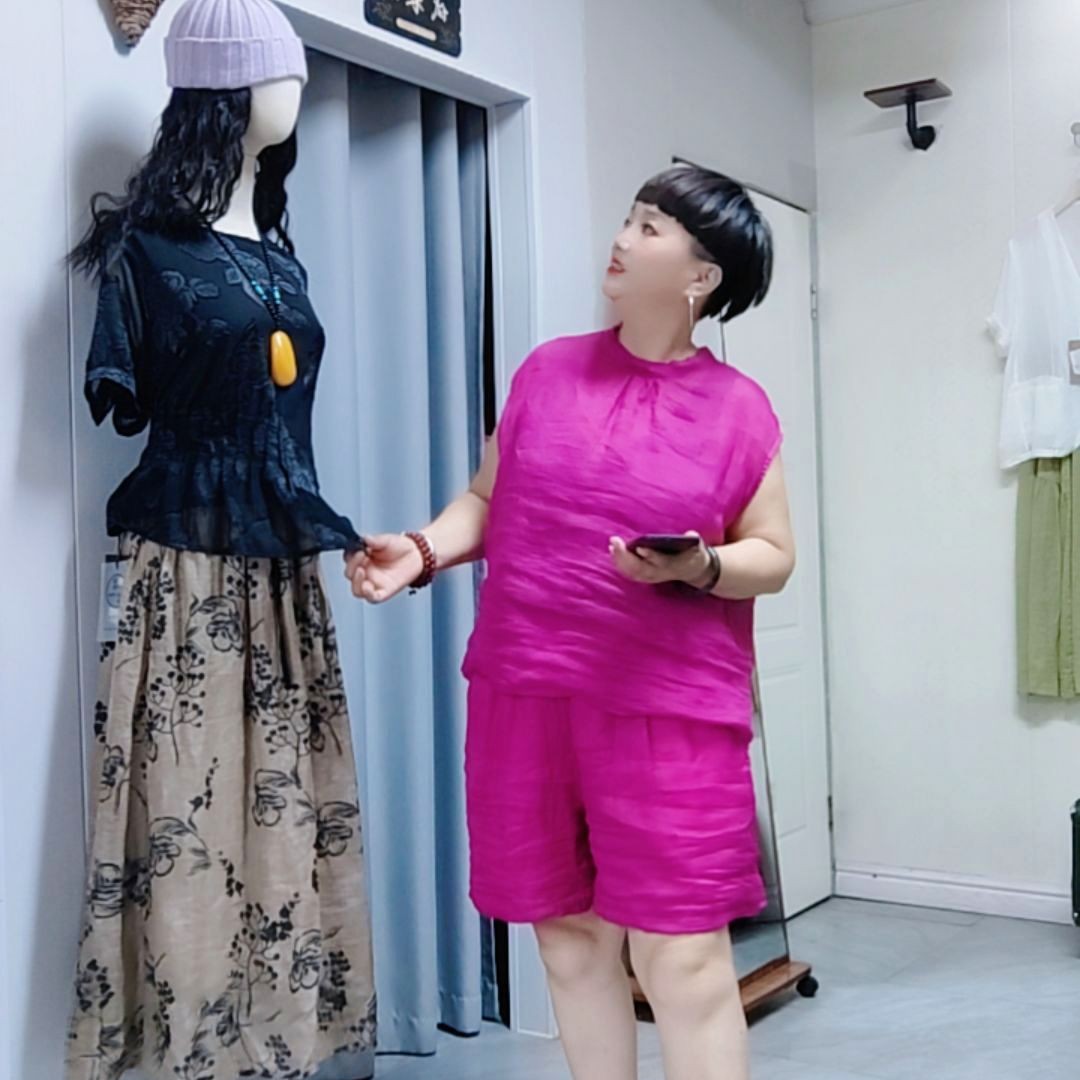【爱尚布衣】夏季苎麻无袖上衣胸围132长60显瘦气质