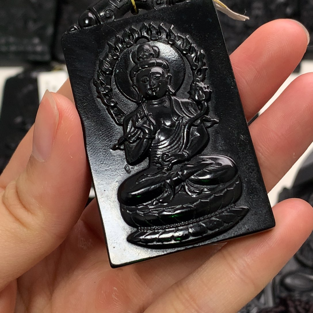 天然a货钢琴黑挂件