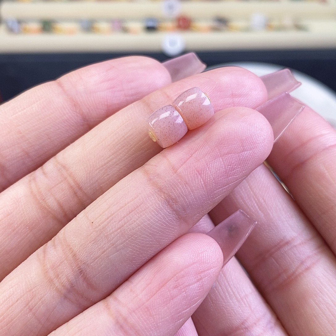 玛瑙/玉髓未镶嵌颈饰7对珠