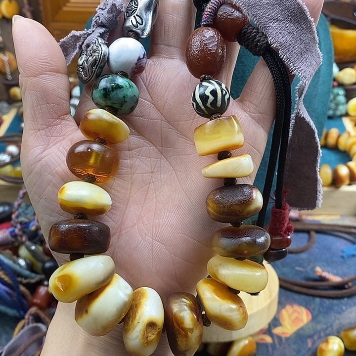 蜜蜡未镶嵌项链项链