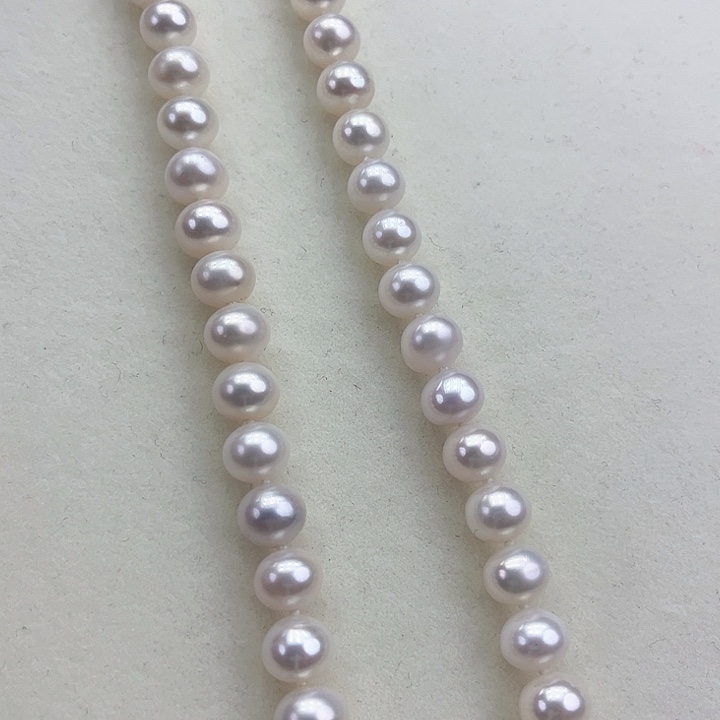 淡水珍珠颈饰银S925镶嵌卡9➕极光冷白高品