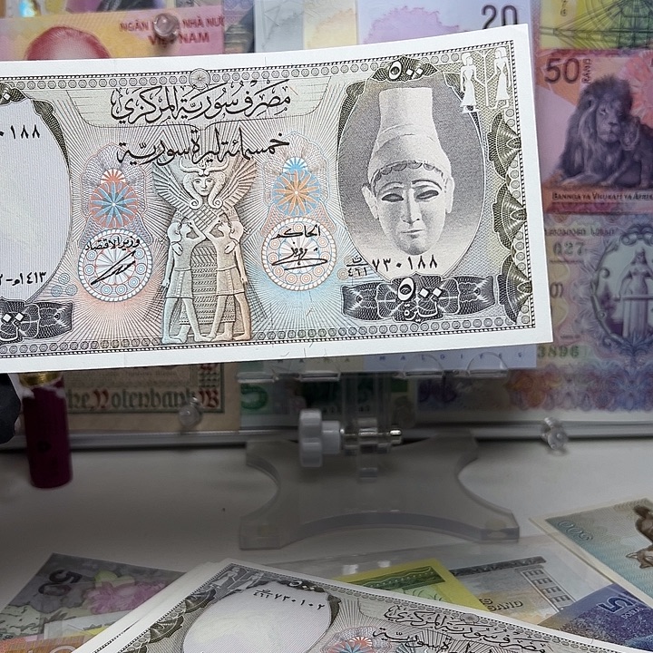 丹***翼纸币叙利亚纸币一张88