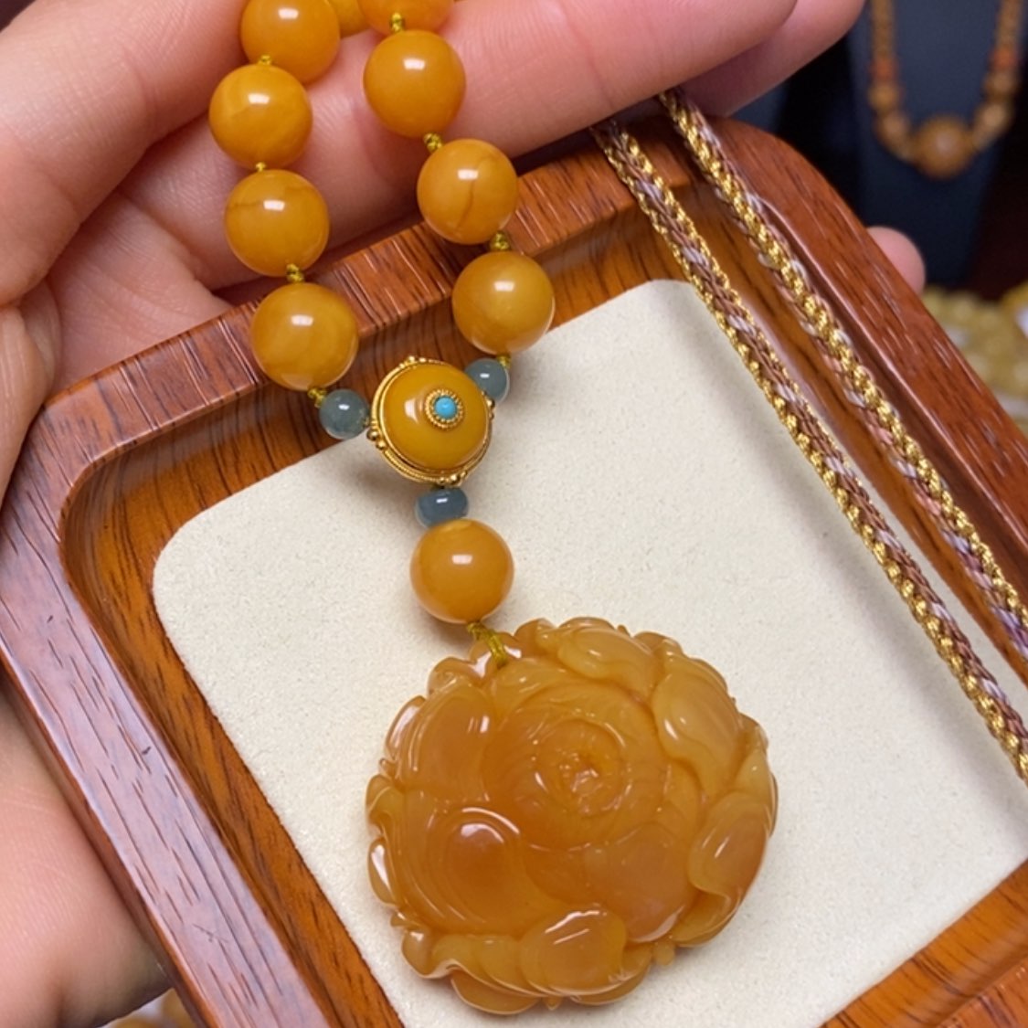 【闪购商品】蜜蜡颈饰未镶嵌项链