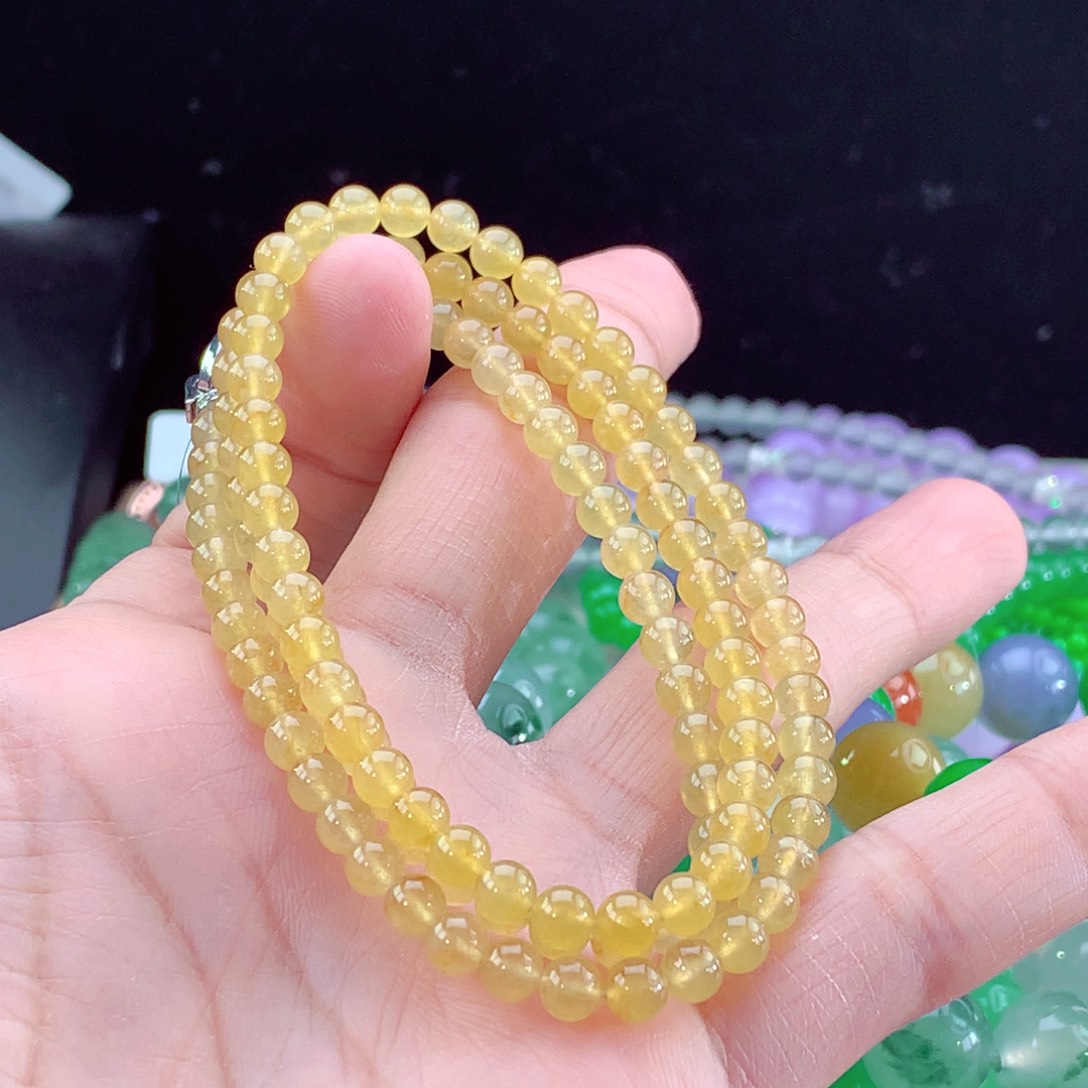 翡翠手链未镶嵌卡6