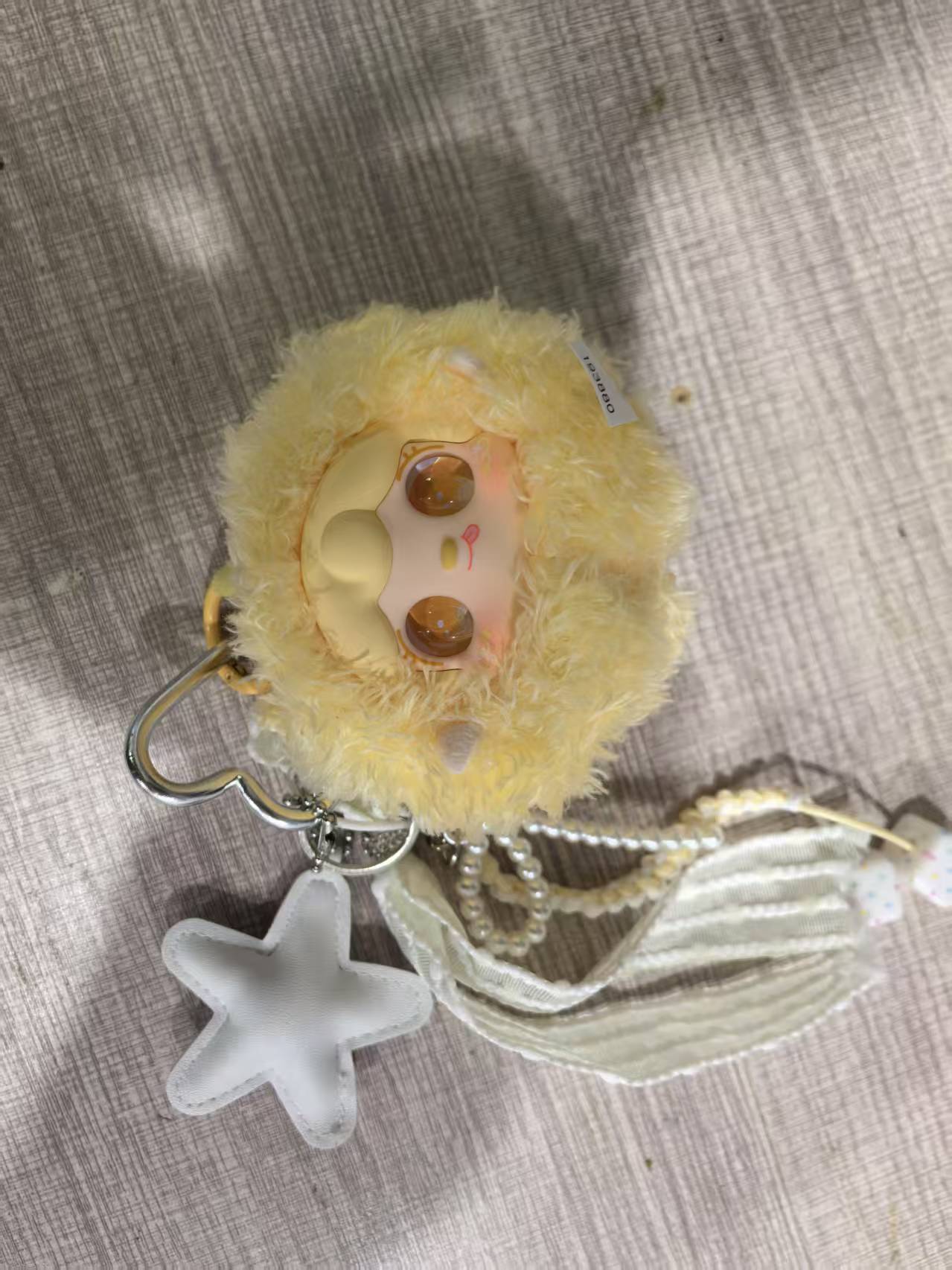 （正版带包挂链）氧氧团一团小熊DIY包挂钥匙链盲盒