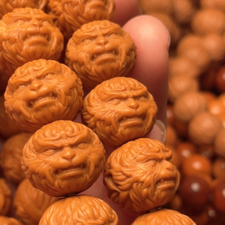 猴头核桃手串莫***言黑