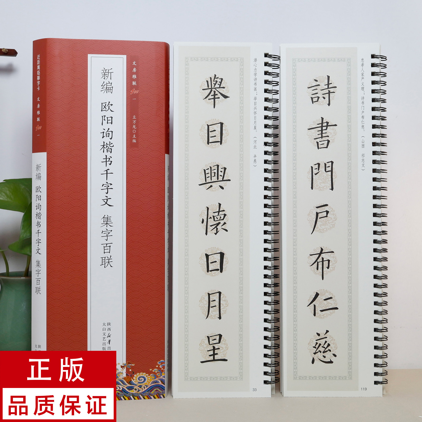 【新编集字联】欧阳询楷书千字文2册 静文轩近距离临摹字帖