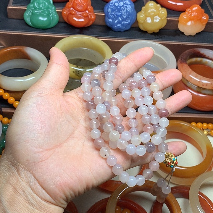 石英质玉未镶嵌手串