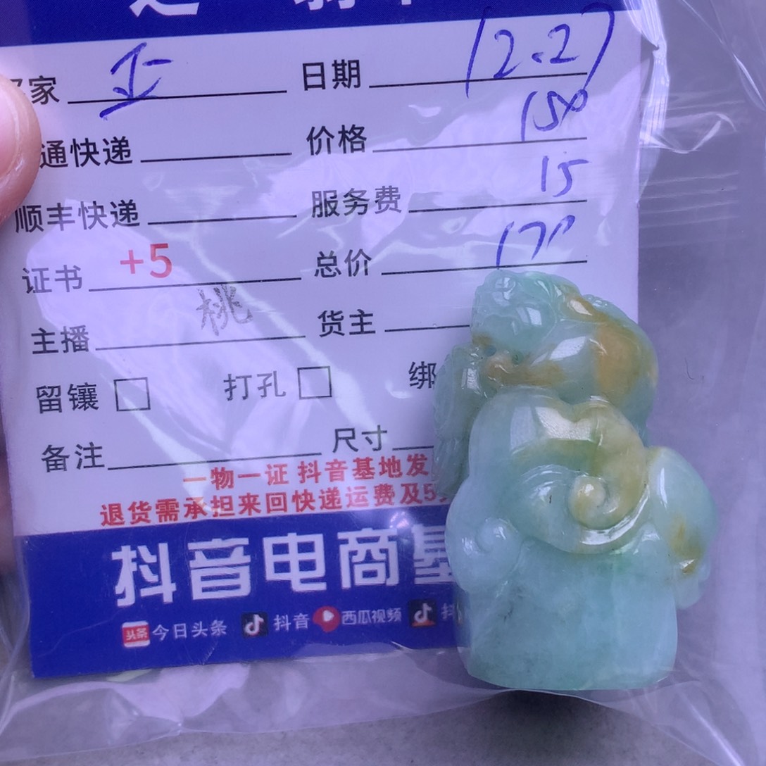 颈饰未镶嵌翡翠正*