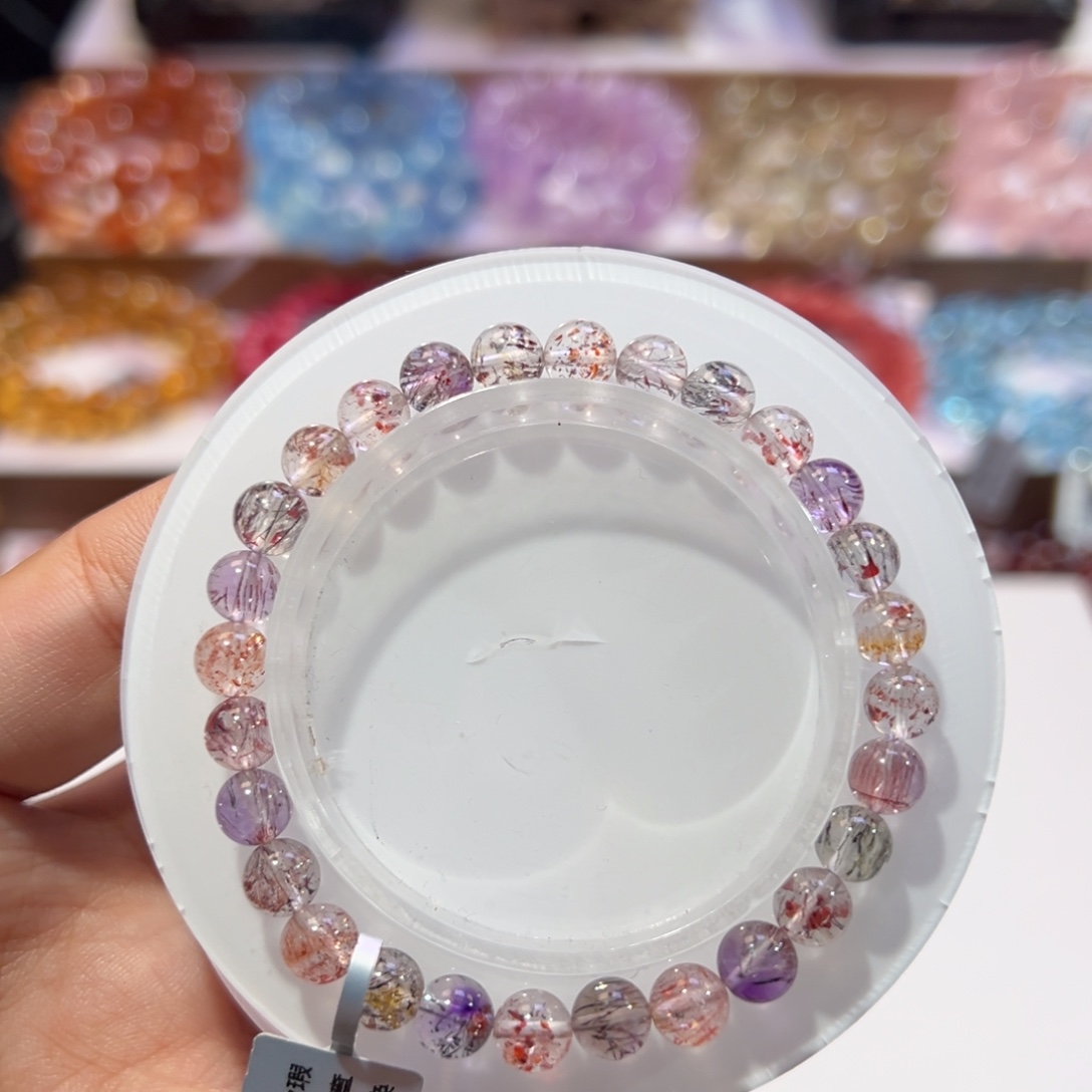 夏***雨未镶嵌手串水晶殿堂级仙女超七6.8mm