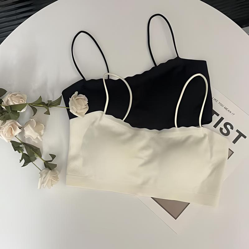 【定制款】夏季冰丝内搭吊带美背背心一体式无痕内搭外穿女背心打底