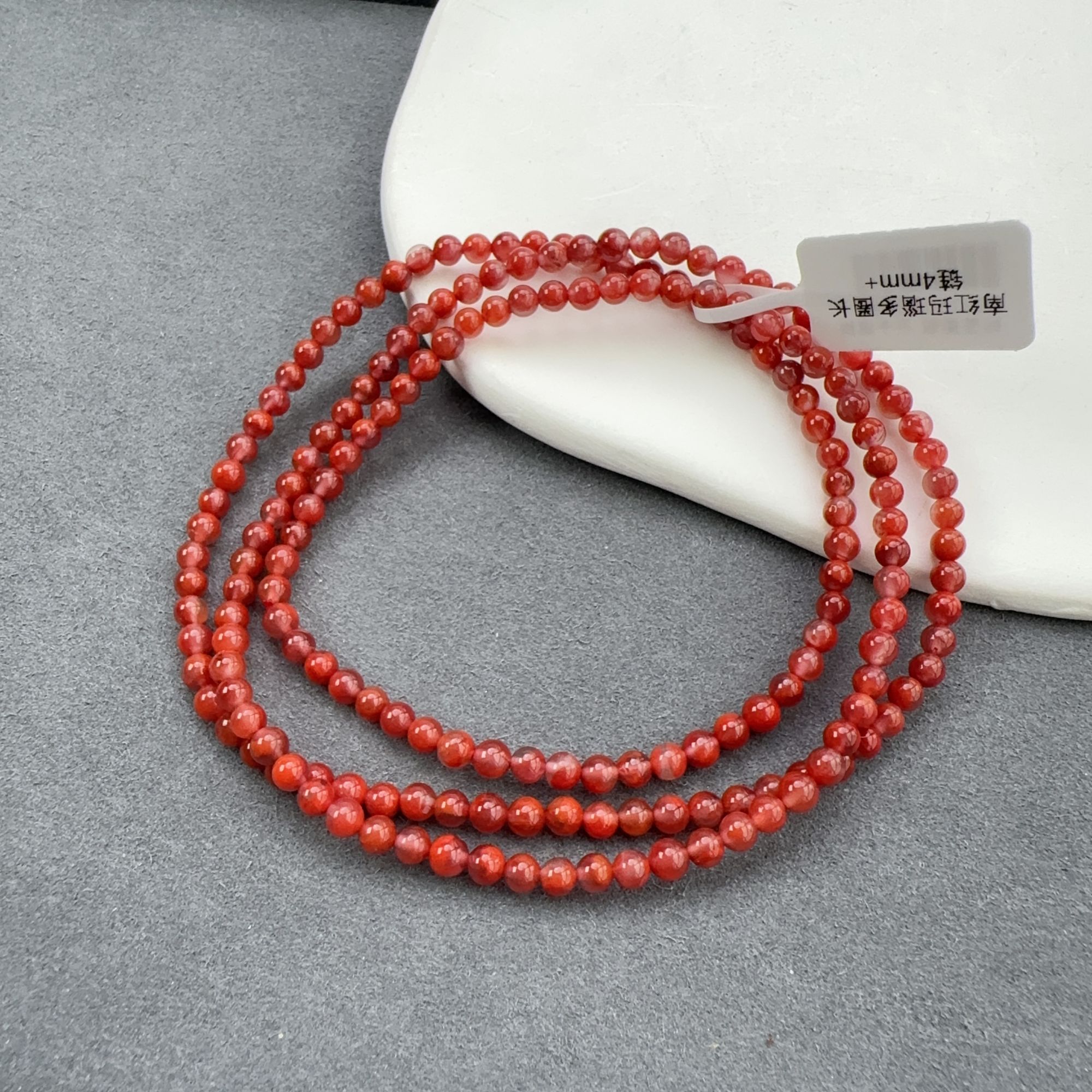 南红玛瑙多圈长链4mm+