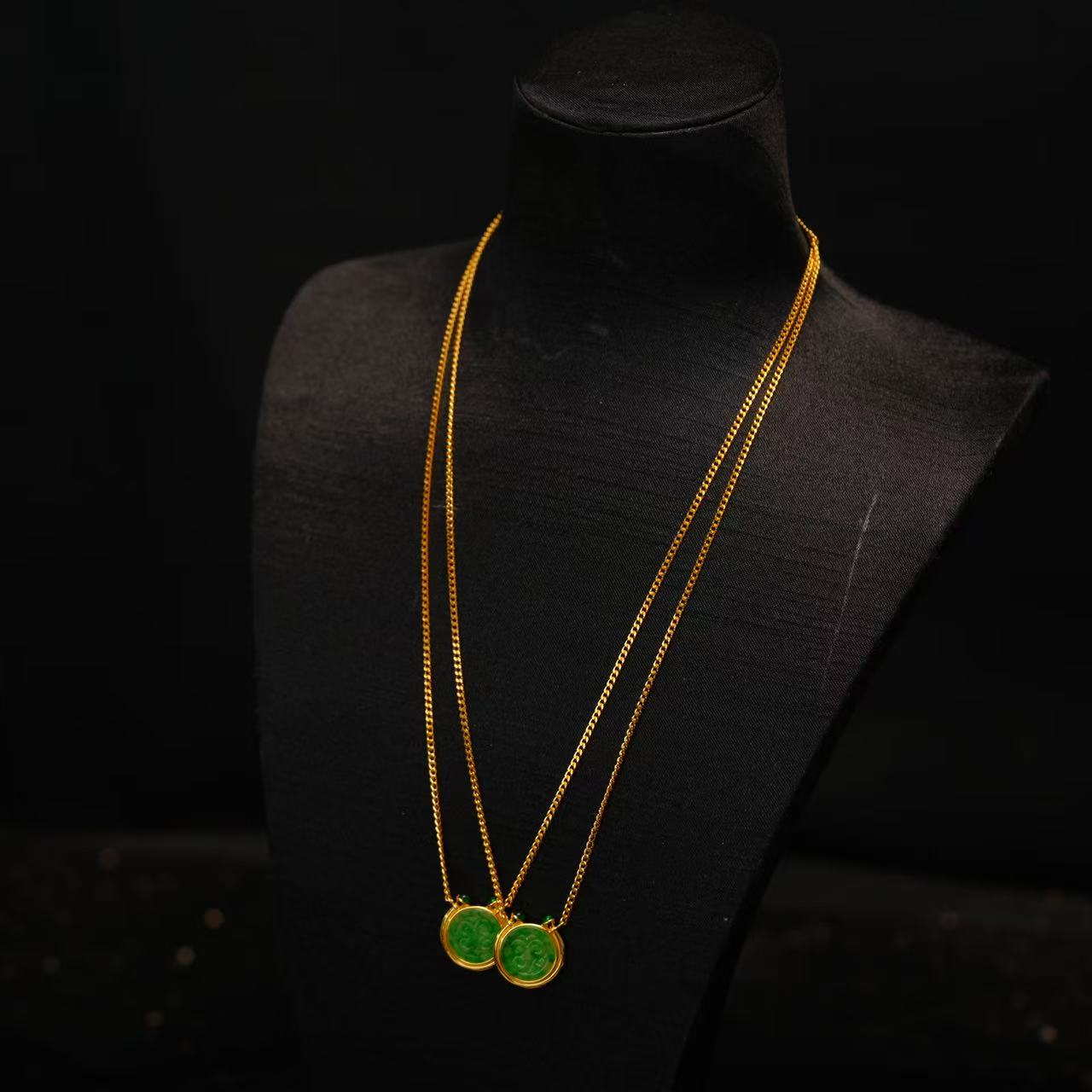 【初见珠宝】S925银翡翠项链14-3C07X341【多样性发一件】