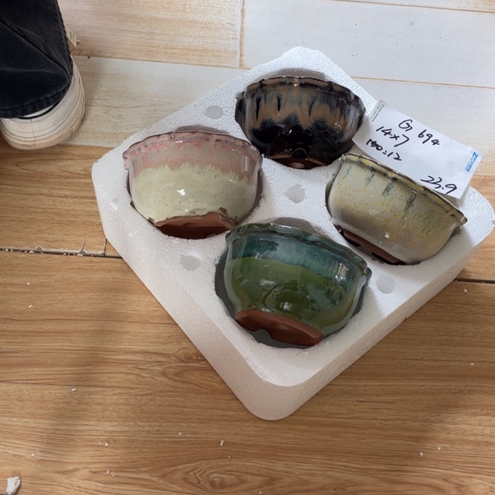 粗陶多肉花盆微瑕694