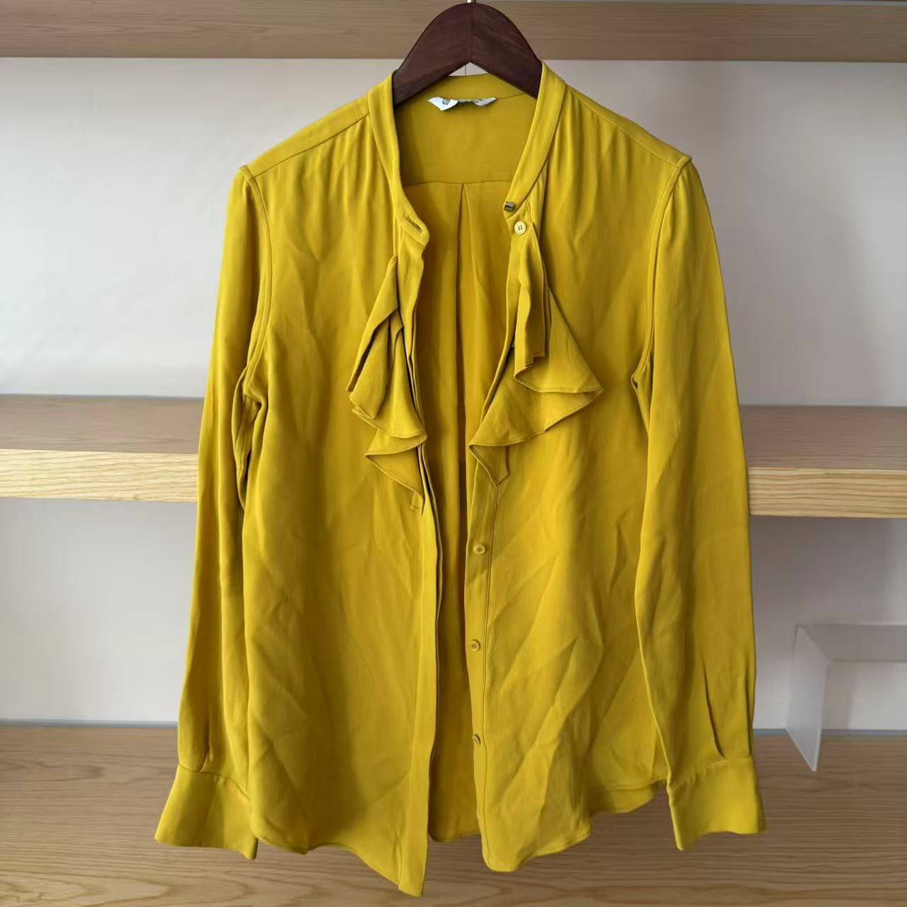 99新 YSL/圣罗兰 lp黄色衣服h995