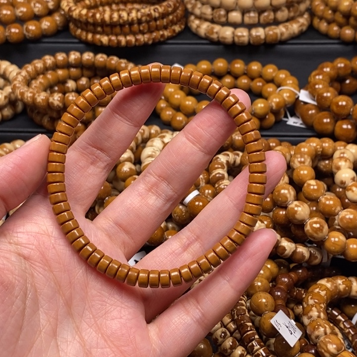 萌***手串紫金鼠纯肉药片手串尺寸6