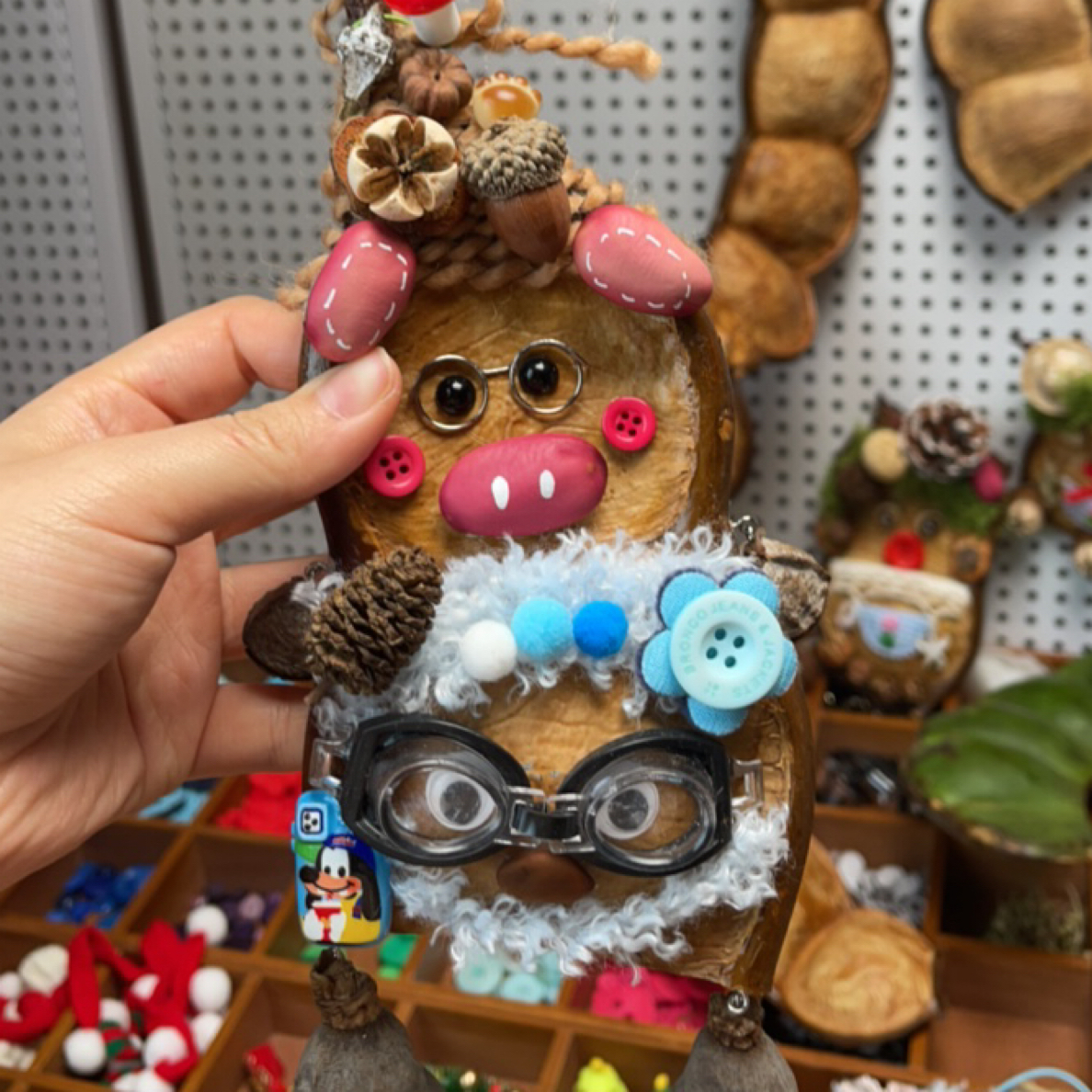 豆荚娃娃可爱丑萌复古送朋友礼物