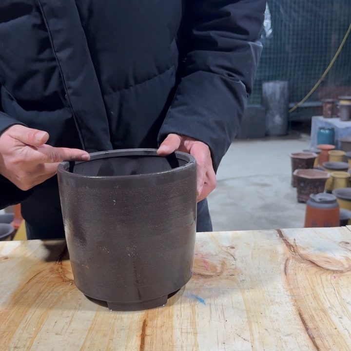 紫砂花盆紫砂花盆包邮包破损