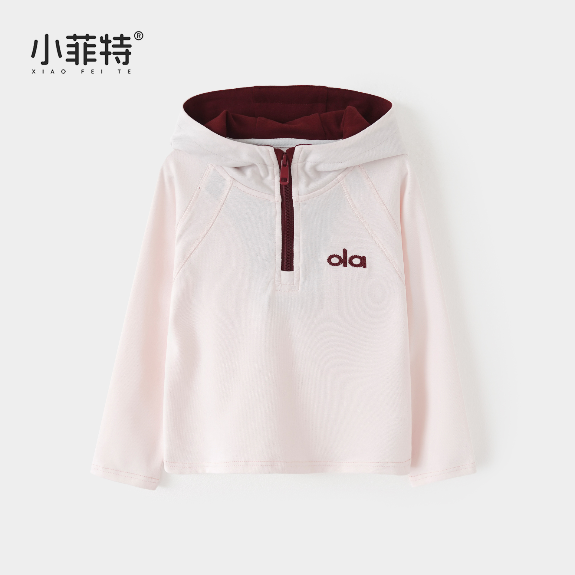 小菲特女童秋装新款连帽上衣中大童儿童时尚休闲T恤衫BGYQ52742