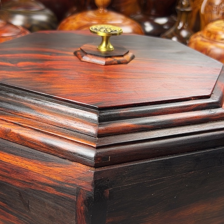 心**风老挝大红酸枝果盒