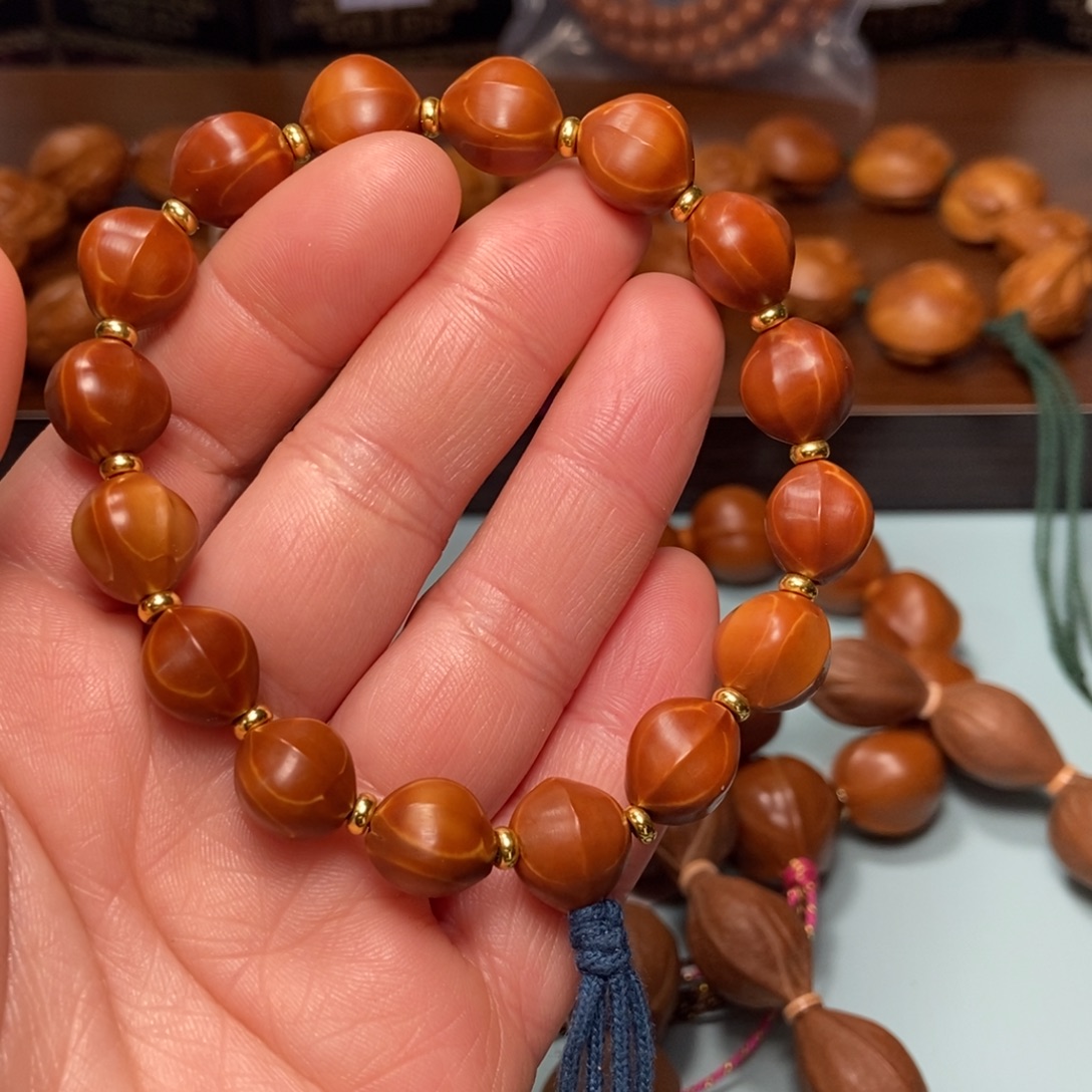 手串/手链橄榄核1.2铁核鲨鱼背