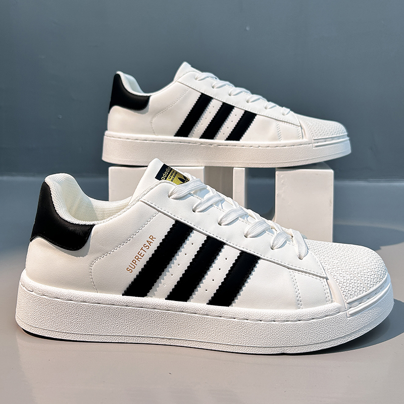 休闲贝壳头板鞋男女款夏季透气情侣潮流百搭学生时尚低帮小白板鞋