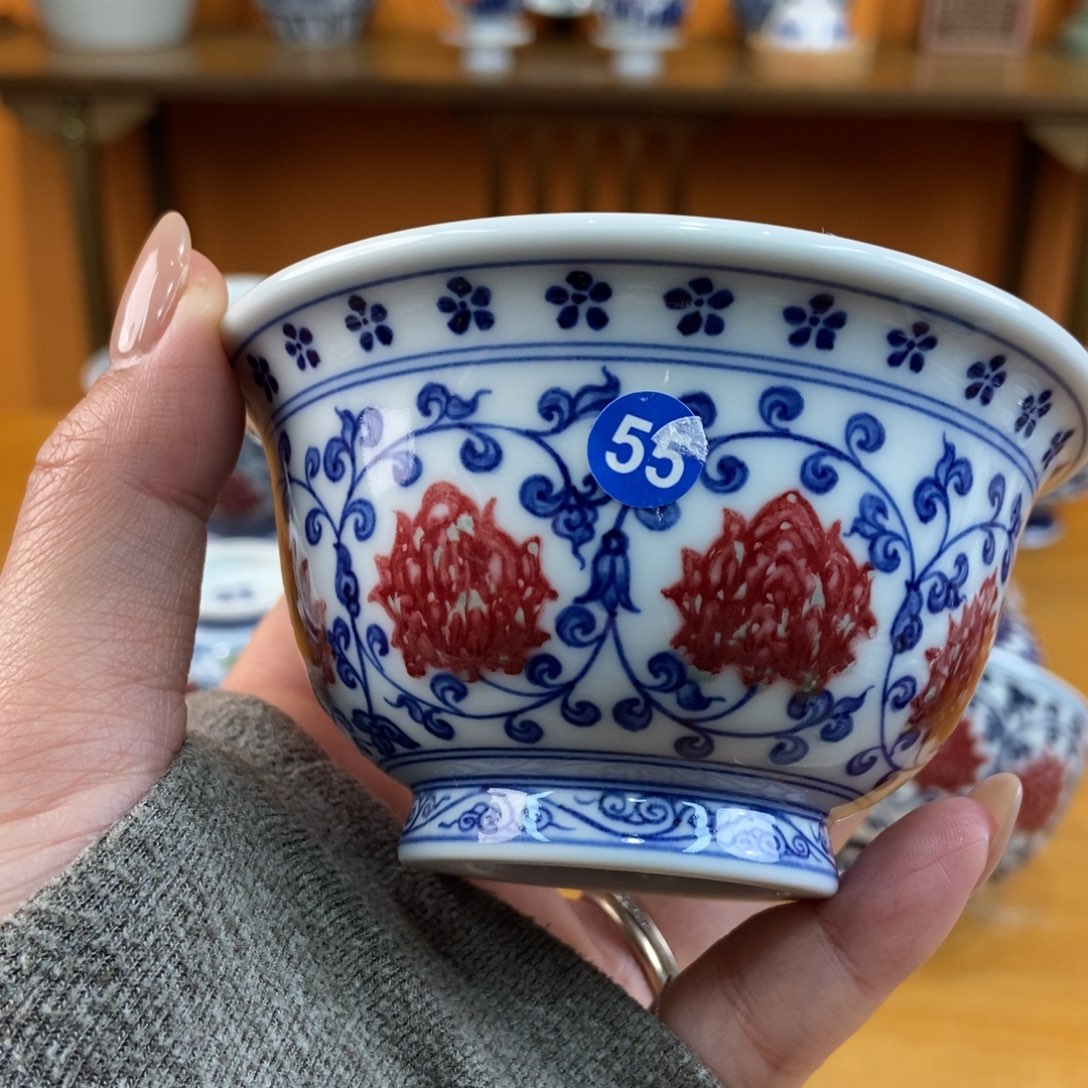手绘现代茶具非古董