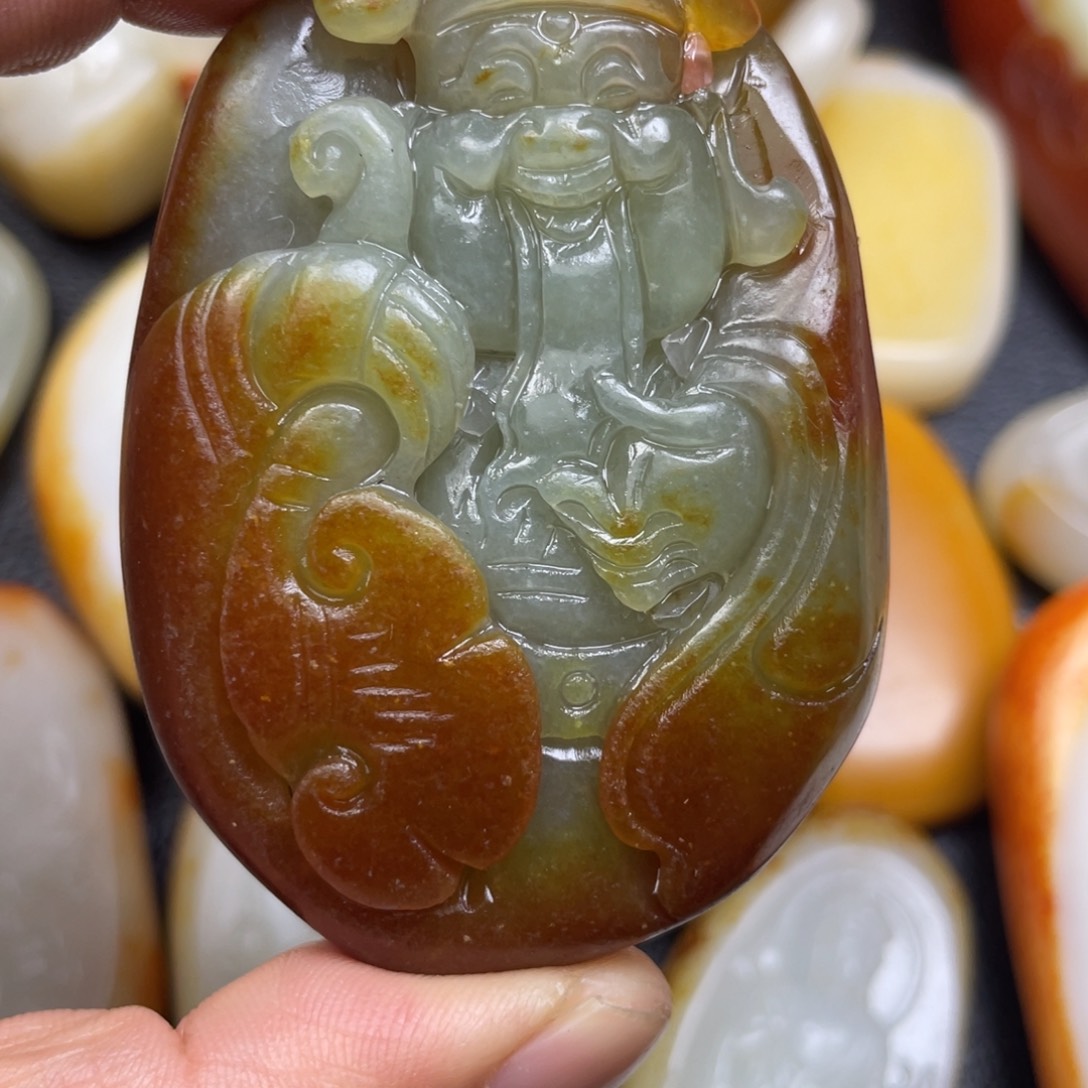 和田玉未镶嵌挂件