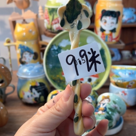 缸景德镇釉下手绘陶瓷 