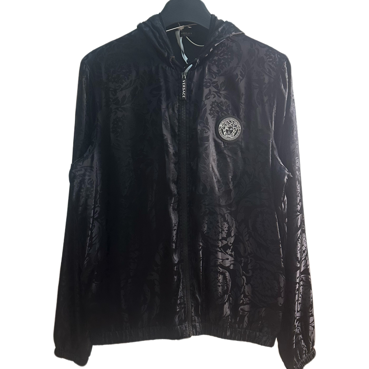 未使用 VERSACE/范思哲 314范思哲桑蚕丝大logo冲锋衣/48/全新