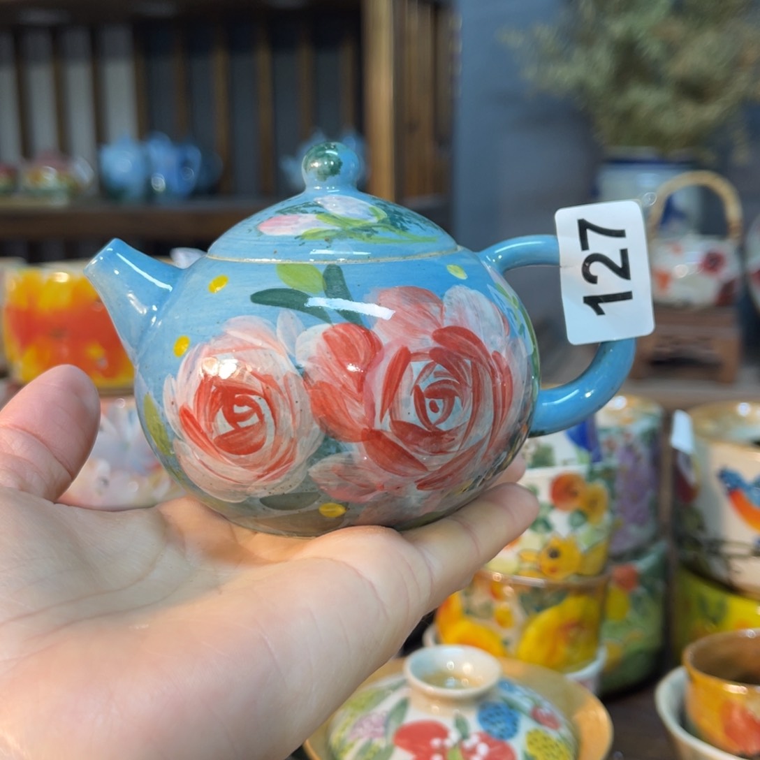 杯素浅陶瓷手工手绘