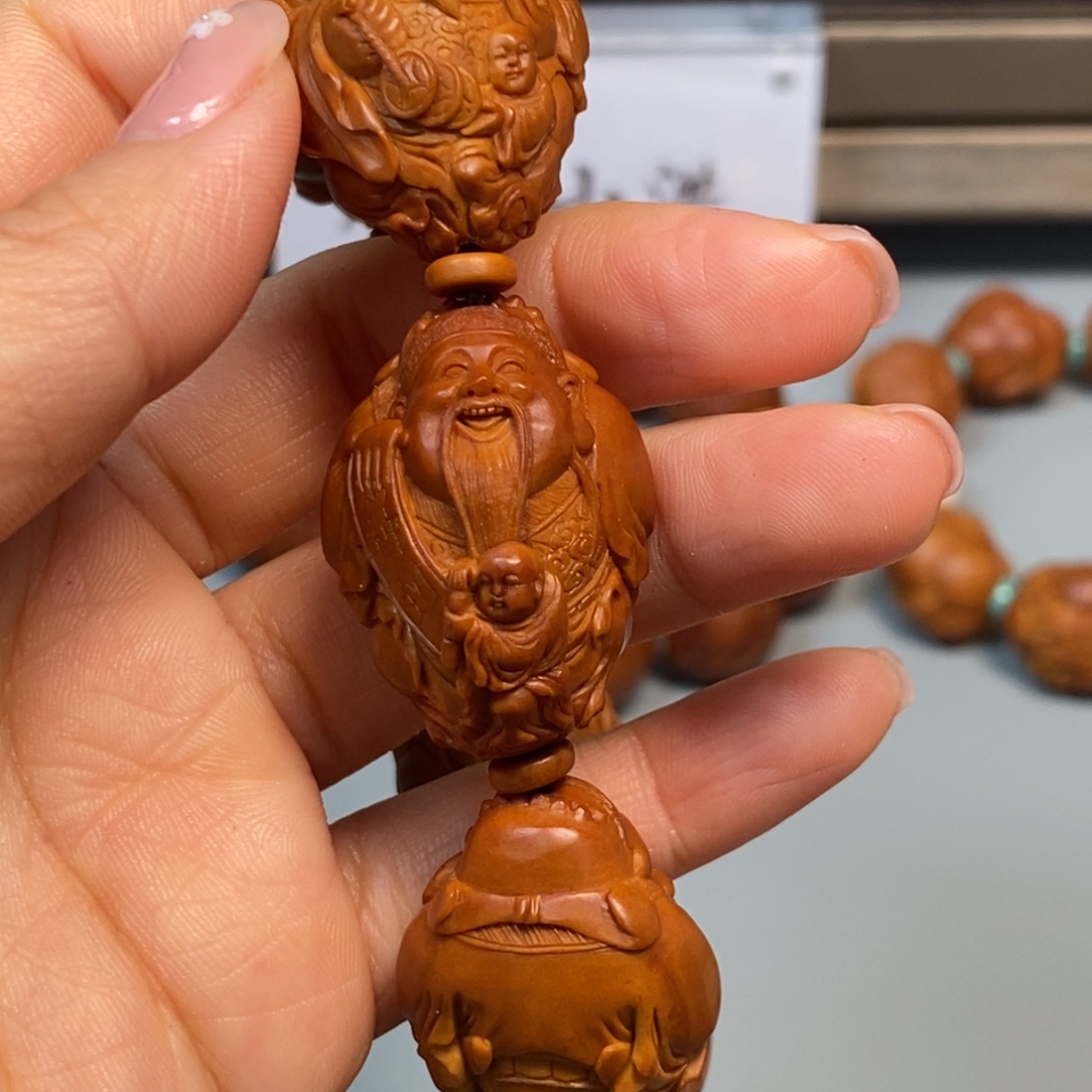 橄榄核手串/手链大童子财神