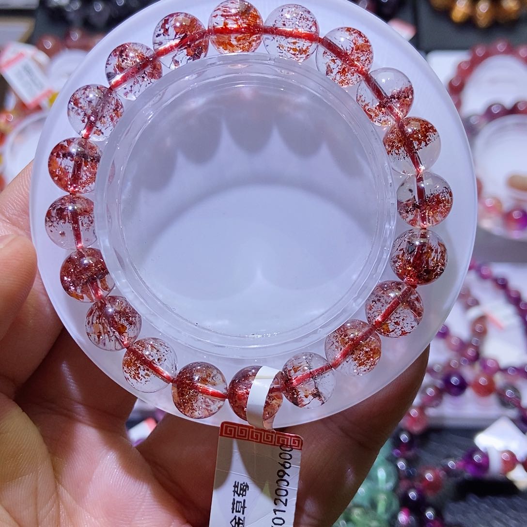 未镶嵌手链水晶金草莓9,5