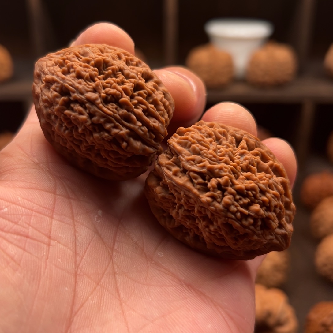 文玩核桃把件喜***者35大蒜头