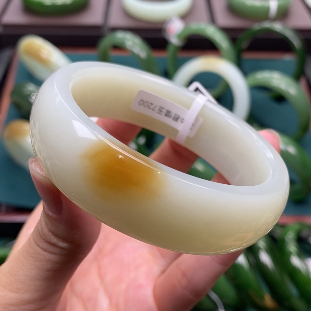 和田玉未镶嵌手镯5859